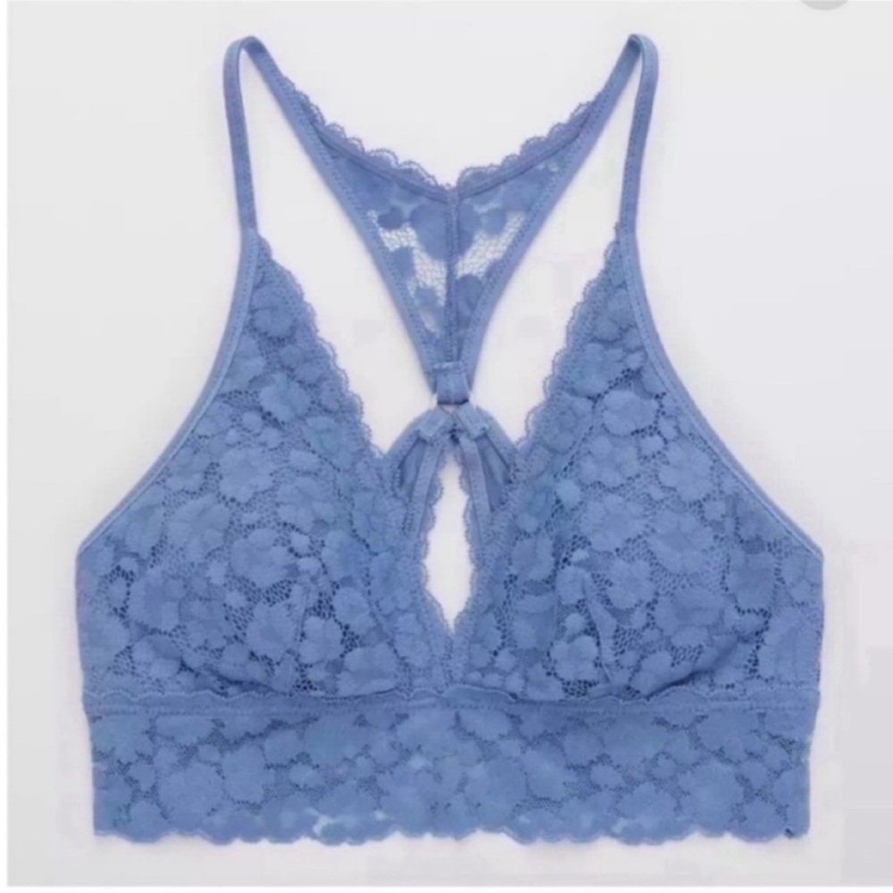 🇺🇸Firm Price🇺🇸 Aerie Wild Side Lace Padded Plunge Bralette - Picture 2 of 9